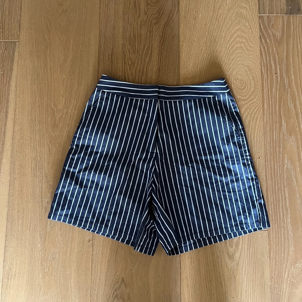 Anna Quan Blue Striped Shorts Size AUS 8 / US 2-4